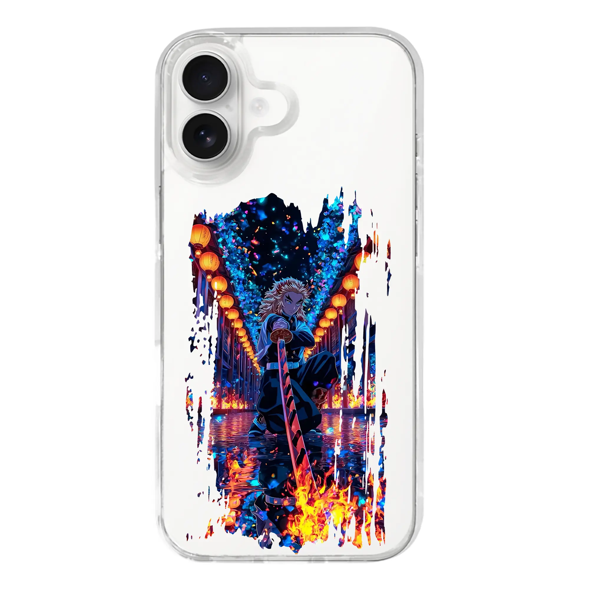 鬼滅の刃 グッズ,煉獄 杏寿郎 - iPhone 17シリーズ 透明スマホケース – 薄型・耐衝撃・精密フィット保護カバー